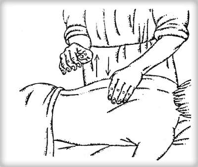Выполнение массажа при заболеваниях позвоночника