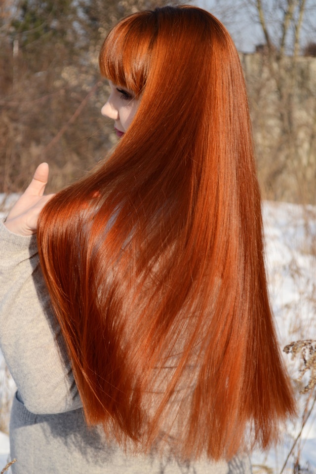 Правильный уход за волосами, окрашенными в рыжие оттенки